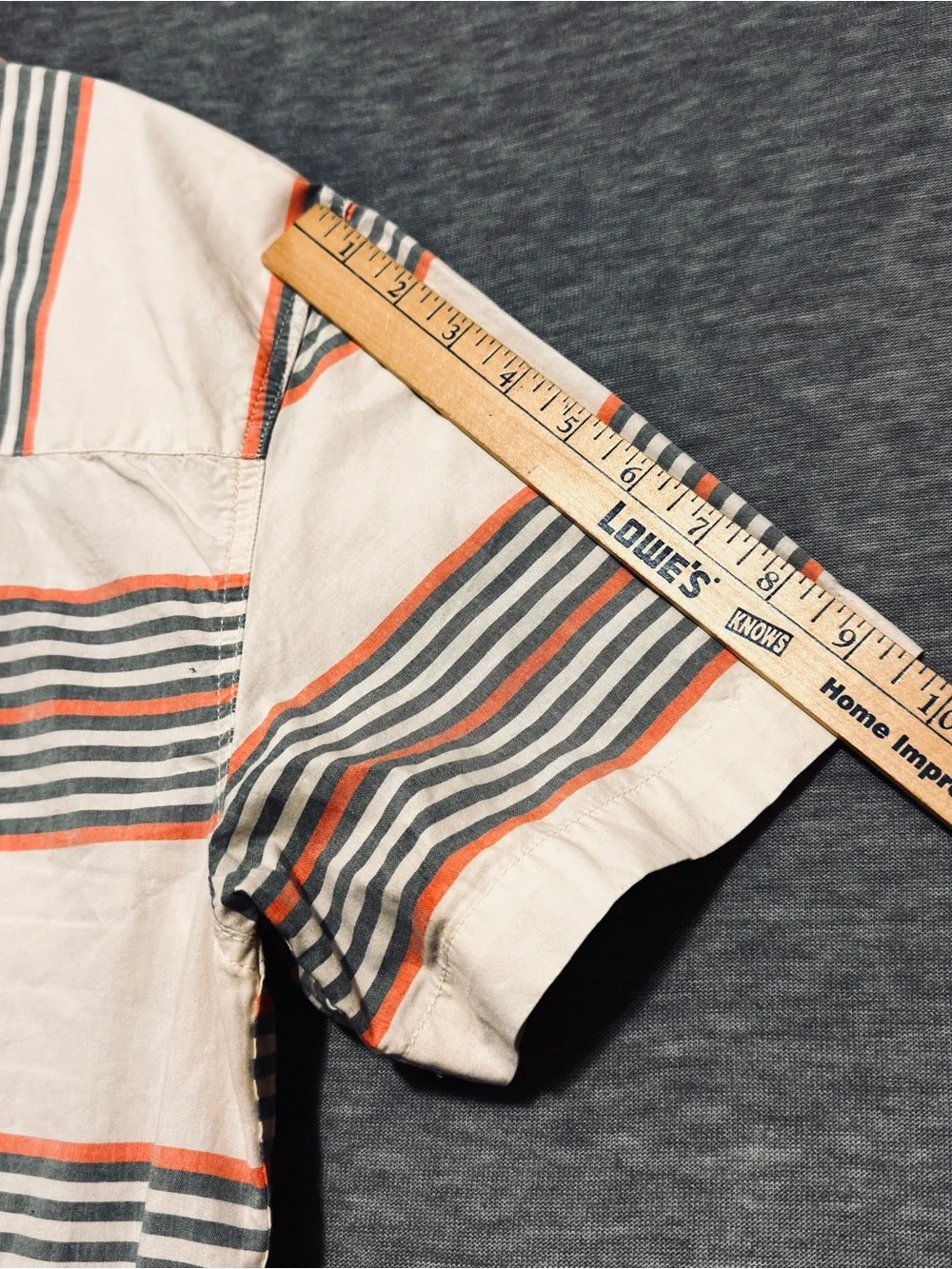 The North Face Shirt Mens size Large Baytrail Woven Cotton Striped Button-Up